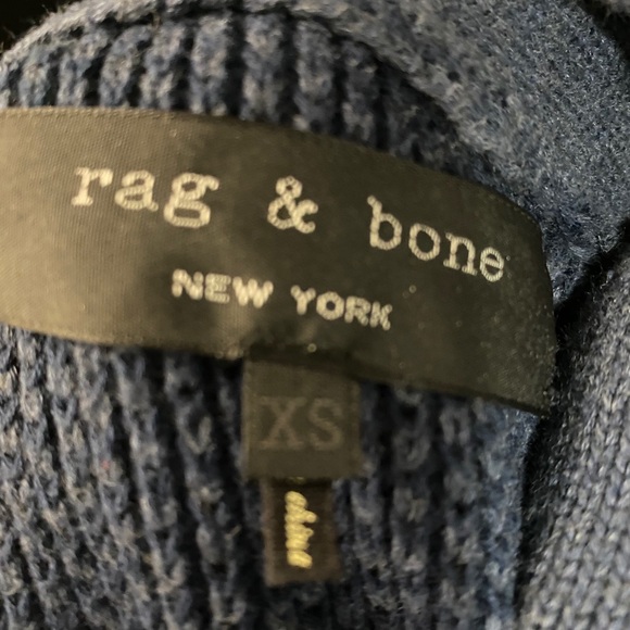 Men’s Rag & Bone Navy Knit Cardigan - Picture 4 of 4